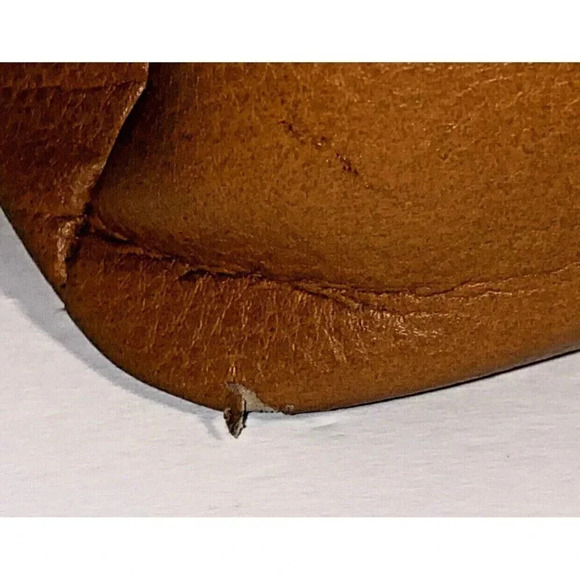 Matthew And Julian Camel Colored Hand Bag Zip Close - Picture 6 of 9